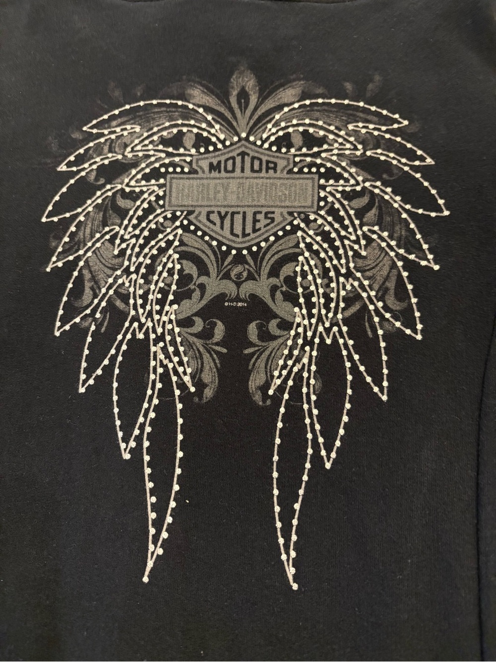 Harley Davidson zip front jacket